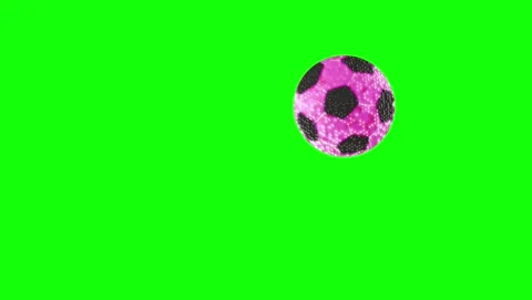 Soccer Flying Isolated Green Screen Stock Video Stock Footage 339326422
