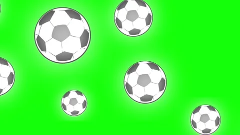 Soccer Flying Isolated Green Screen Stock Video Stock Footage 339326751