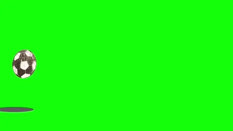 Soccer Flying with Player Isolated Green Screen Stock Video Vídeo Stock 339327557