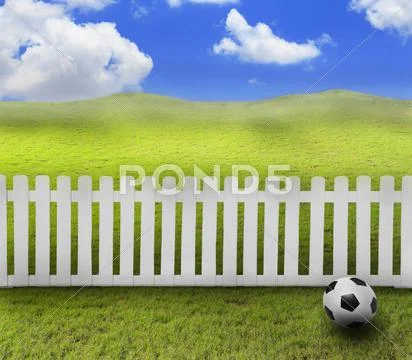 Soccer football and stadium use for sport theme Stock Photos