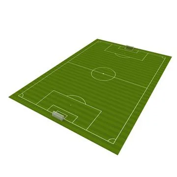 Soccer football field 3D Model