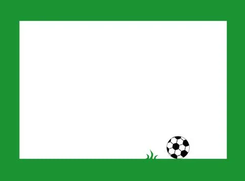 Soccer frame Stock Illustration