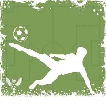 Soccer Frame Stock Illustration