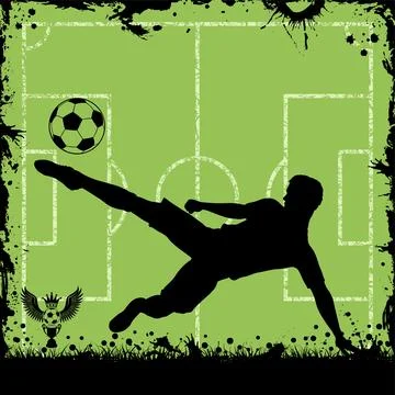 Soccer Frame Stock Illustration