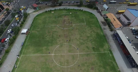 Soccer Game from Above Stock Footage 61162214