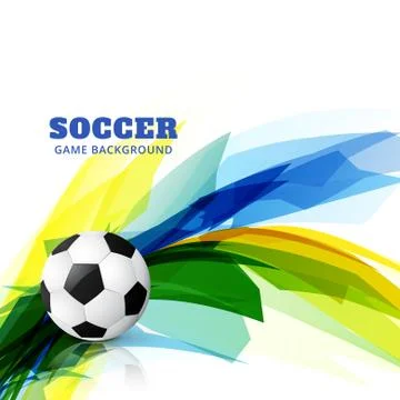 Soccer game design Stock Illustration