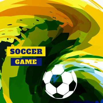 Soccer game design Stock Illustration