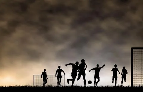 Soccer game Stock Illustration