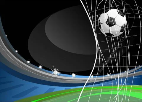 Soccer game Stock Illustration