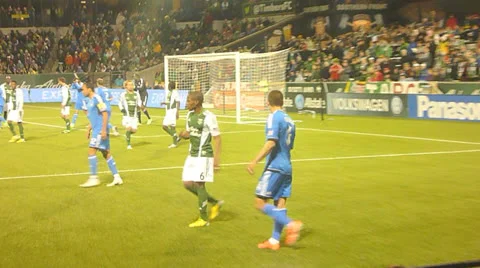 Soccer Game Offense Stock Footage 22751255