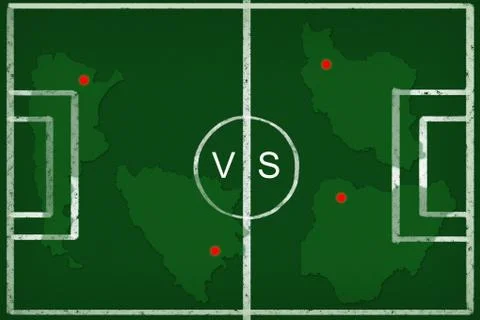 Soccer game strategy Stock Photos