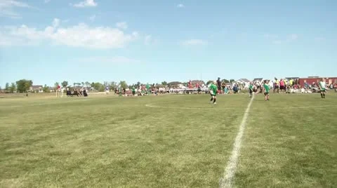Soccer Game Timelapse Stock Footage 12614054