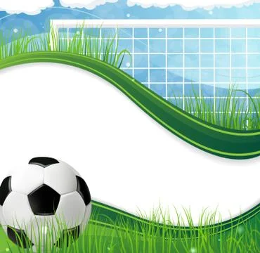 Soccer gate and ball Stock Illustration