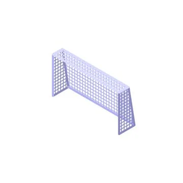 Soccer gate icon isometric vector. Football referee Stock Illustration