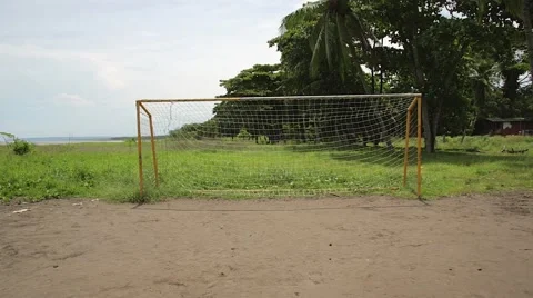 Soccer Goal on Beach Stock Footage 47156013