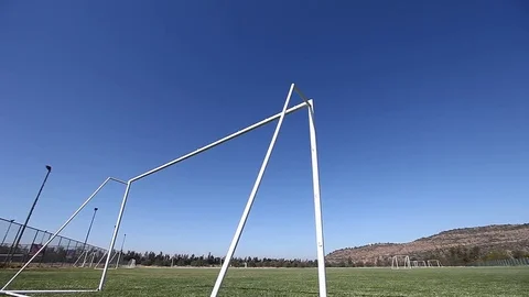 Soccer goal Stock Footage 77052225