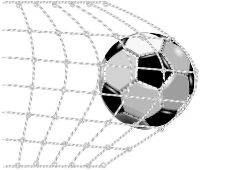 Soccer goal Stock Illustration