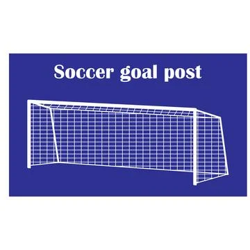 Soccer goal post icon Illustrazione stock