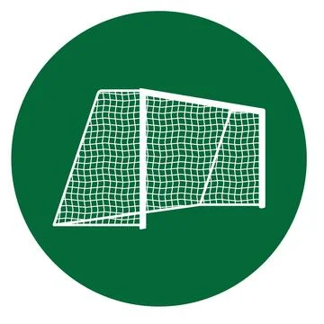 Soccer goal post icon Stock Illustration