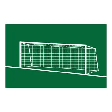 Soccer goal post icon Stock Illustration