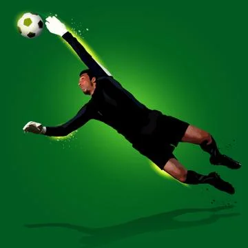 Soccer goalkeeper Stock Illustration
