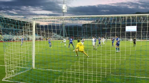 Soccer goalkeeper's saving 動画素材 38286765