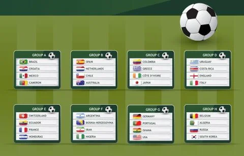 Soccer groups Stock Illustration