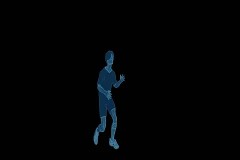 Soccer Head Bunt Shaded Widescreen Stock Footage 10873575