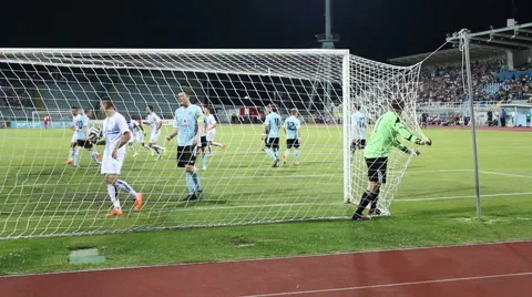 Soccer head goal Stock-Footage 40713454