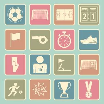 Soccer icon Stock Illustration