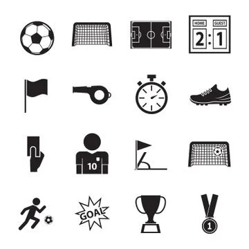 Soccer icon Stock Illustration