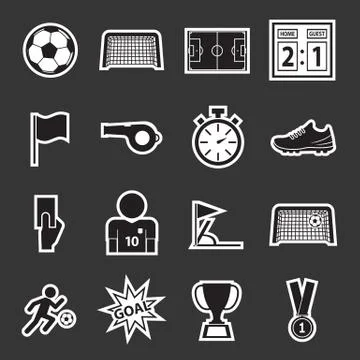Soccer icon Stock Illustration
