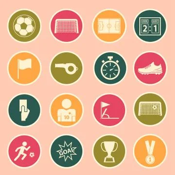 Soccer icon Stock Illustration