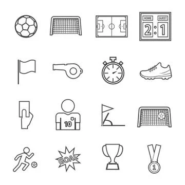 Soccer icon Stock Illustration