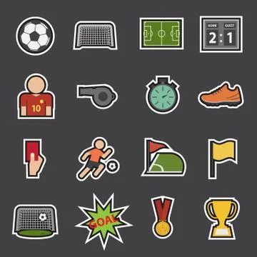 Soccer icon Stock Illustration