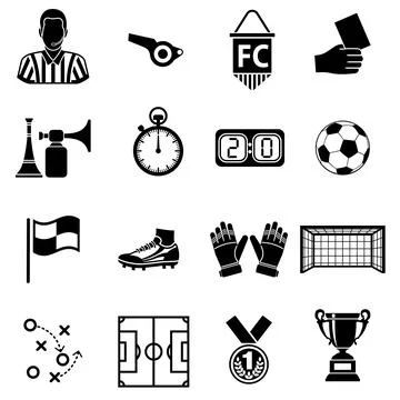 Soccer Icon Set Stock Illustration