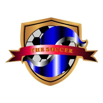 THE SOCCER Stock Illustration