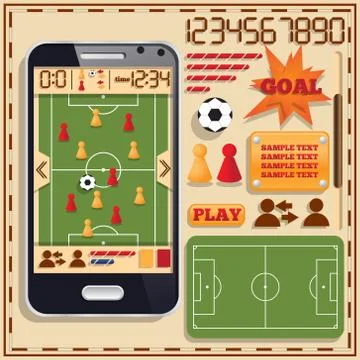 Soccer. Stock Illustration