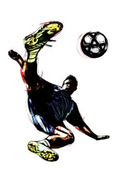Soccer illustration Stock Illustration