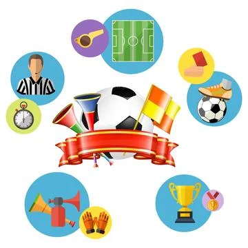 Soccer Infographics Stock Illustration