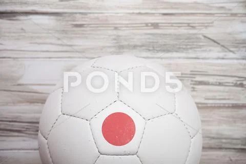 Soccer: japan soccer ball background for international competition Stock Photos