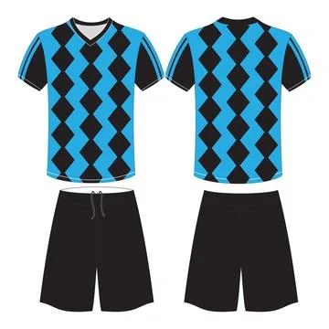 Soccer Jersey Mockup Stock Illustration