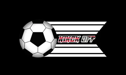 Soccer kick off icon Stock Illustration