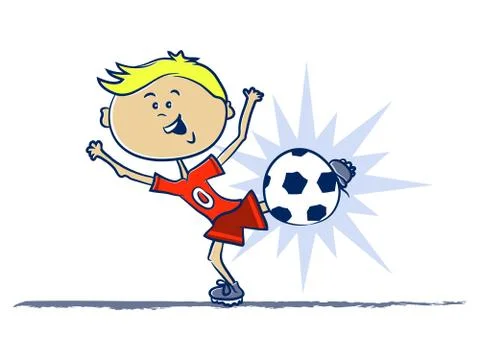 Soccer kid Stock Illustration