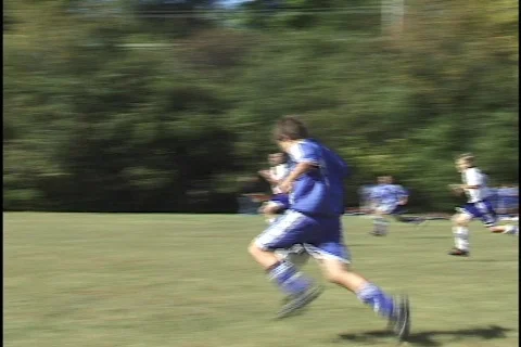 Soccer, Kid Scores Stock Footage