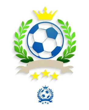 Soccer laurel wreath 스톡 일러스트