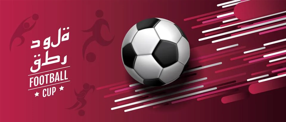 Soccer layout, 2022, template design Stock Illustration