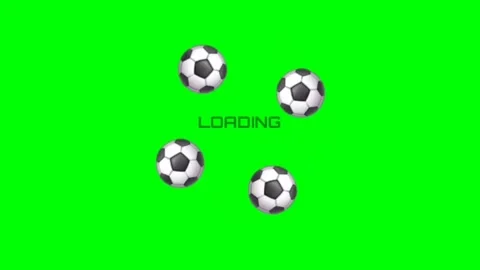 Soccer loading animations green screen Stock Footage 280288062