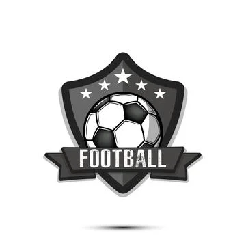 Soccer logo design template Illustrazione stock