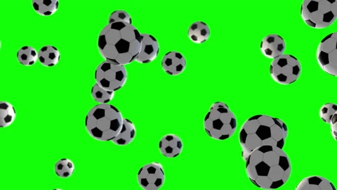 Soccer loop green screen animation Stock Footage 146059959